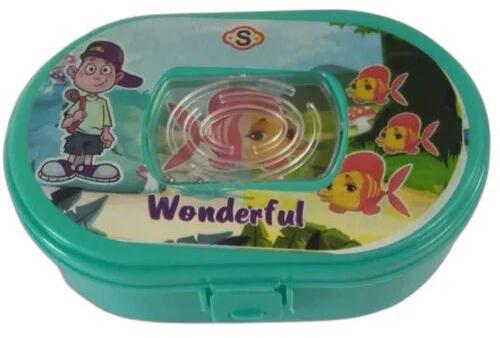 Plastic Lunch Box, Color : Green