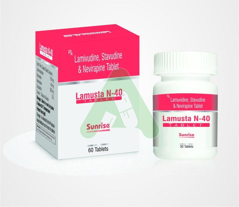 Lamusta-N 40 Tablets, for Home, Hospital, Clinic, Grade Standard : Pharma