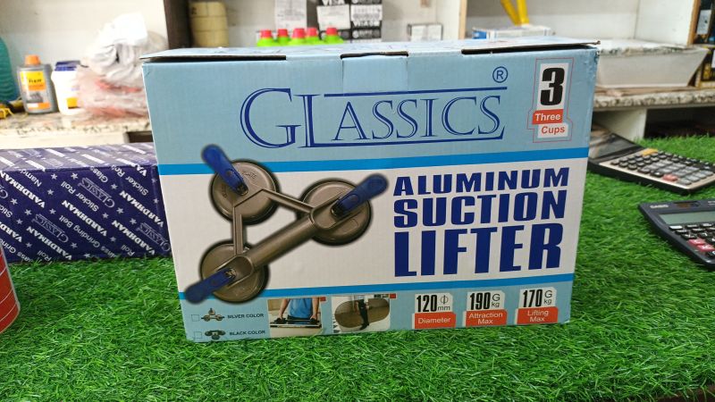 Glassics Aluminium Glass Suction Lifter, For Industrial, Feature : High Quality, Light Weight