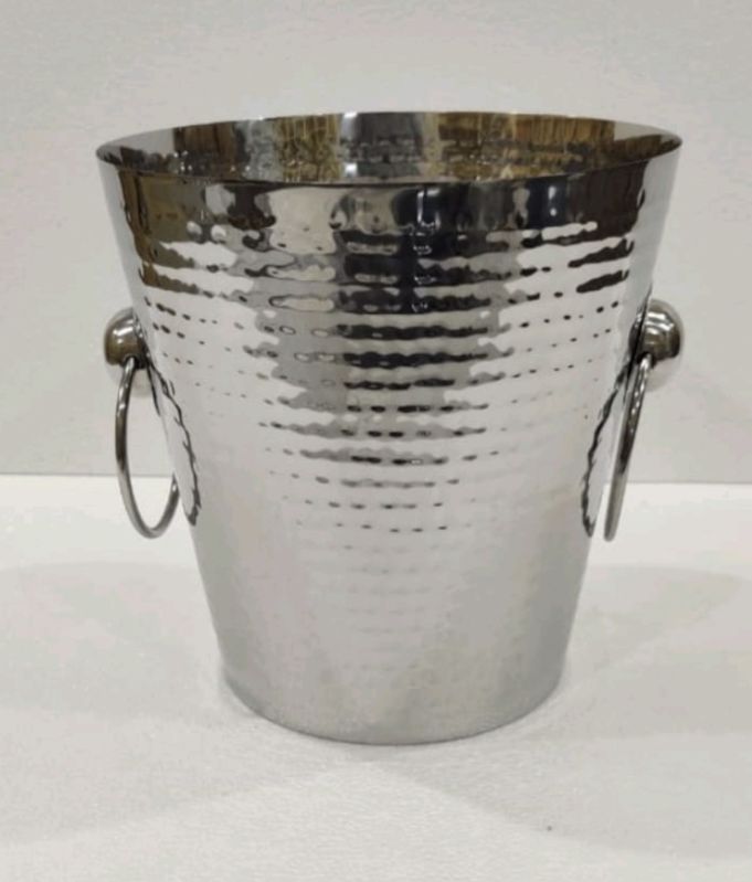 Dotted stainless steel ice bucket, Size : Multisizes