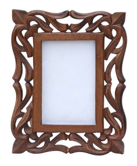 Wooden carved photo frame, Feature : Attractive Design, Fine Finishing, High Quality, Stylish Look