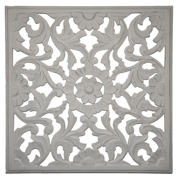 Square wooden mdf wall panel, for Residential, Color : White