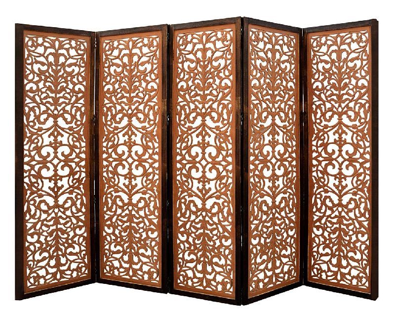 Rectangular wooden partition screens with 5 panel, for Home, Style : Modern