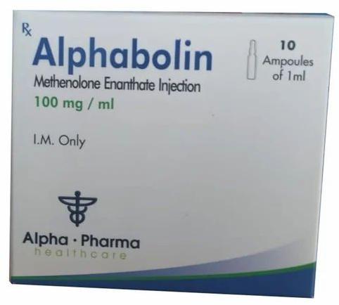 Alphabolin Methenolone Enanthate Injection, for Inflammation Reduction, Packaging Size : 10 Ampoules Of 1ml
