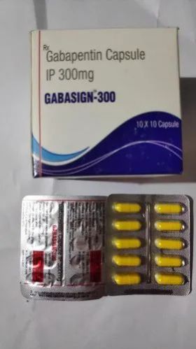 Gabasign 300 Mg Capsule, Packaging Size : Box