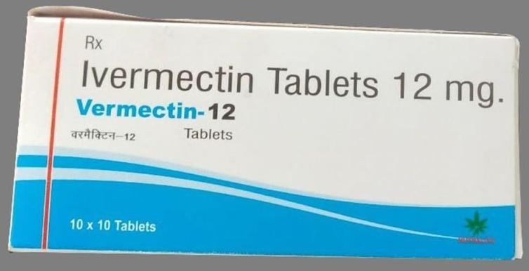 Ivermectin 12 Mg Tablet, Packaging Type : Box