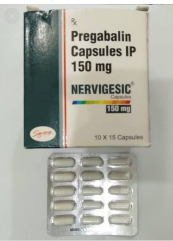 Pregabalin Nervigesic 150 Mg Capsule, Packaging Size : 1*15