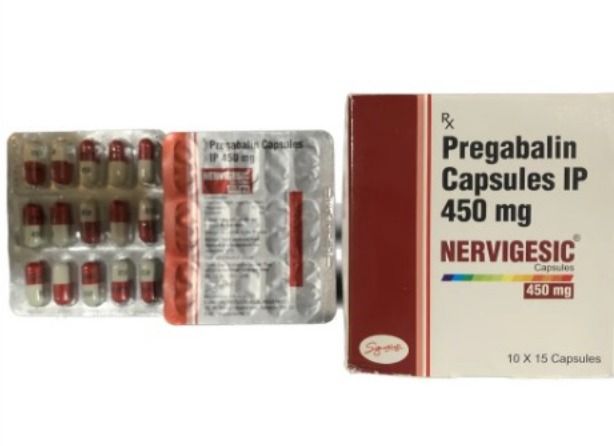 Pregabalin Nervigesic 400 Mg Capsule, Packaging Size : 10 X 15