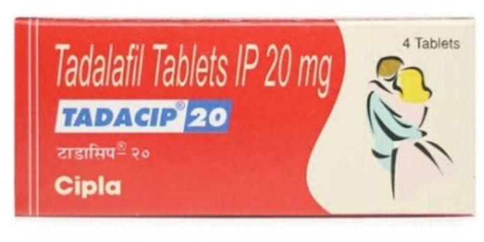 Tadacip 20 Mg Tablet, Packaging Type : Box