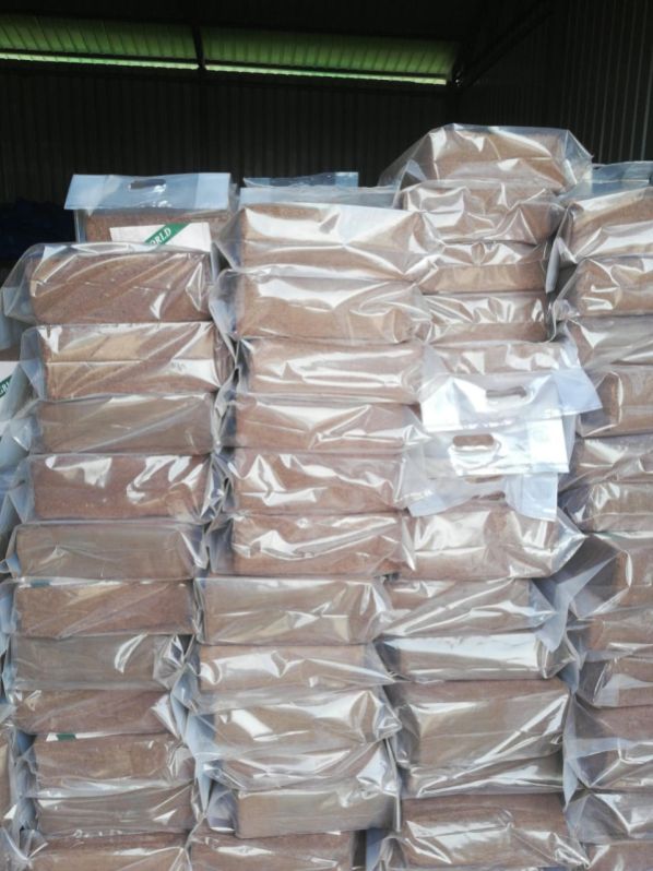 Brown Rectangular Coco Peat Block, for Agriculture Use, Form : Solid