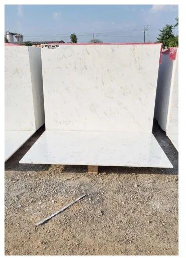White Marble Slabs, Size : 5 by 5