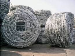Galvanized Iron Gi Barbed Wire 12X12, for Fence Mesh, Cages, Color : Grey
