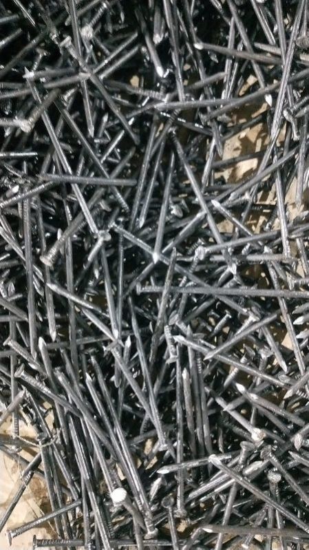 Non Polished White Iron Nails, for Fittings, Color : Silver