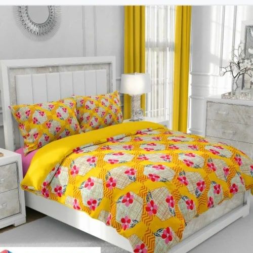3D Print Cotton Double Bed Sheet, for Home, Pattern : Abstract