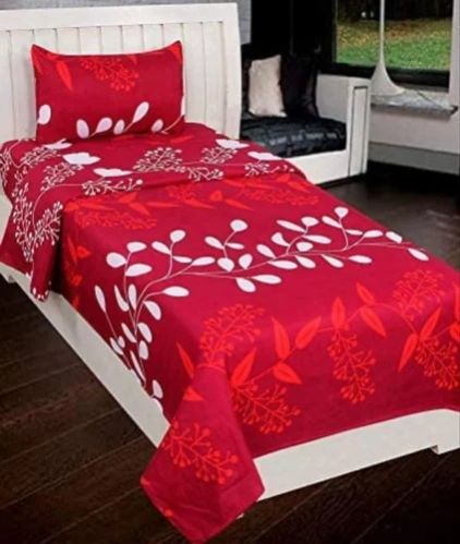 Rectangular 3D Print Single Bed Sheet, for Home, Feature : Anti-Wrinkle, Comfortable