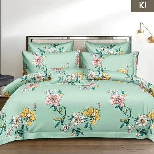 Luxury Cotton Printed Bed Sheet, for Home