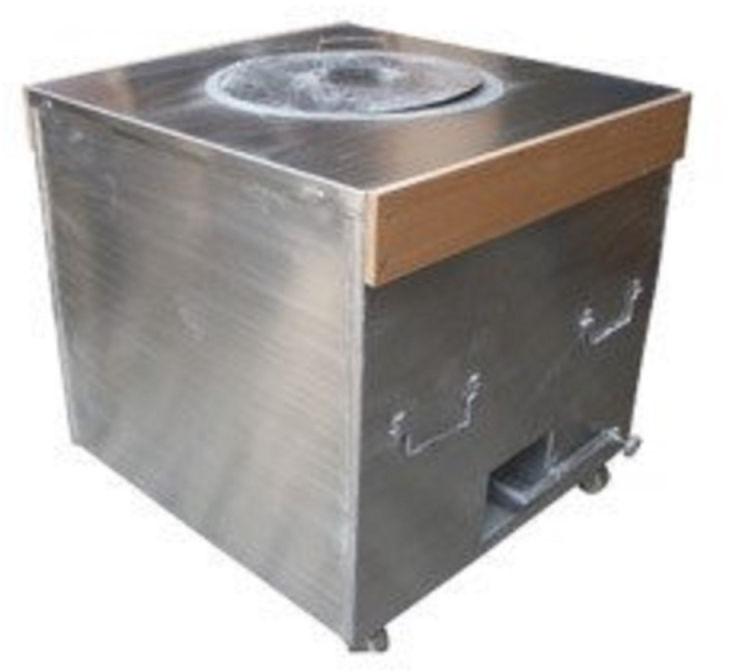 Squar Polish Stainless Steel Tandoor Bhatti, for Restaurant, Hotel, Color : Silver