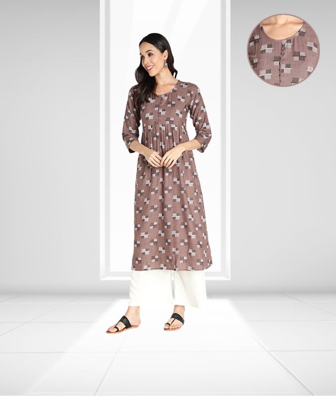 Ankle Length Half Sleeves Ladies Designer Kurtis at Rs 599 in