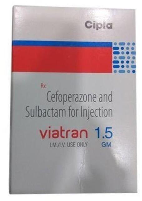 Cefoperazone & Sulbactam Viatran 1.5 Gm Injection