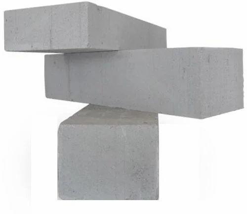 Rectangular Concrete AAC Block, for Wall, Pattern : Plain