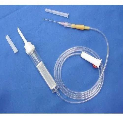 Round PVC Blood Transfusion Set, for Clinical Use, Lab Use, Color : White