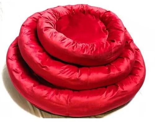 Red Dog Velvet Bed, Size : S-L