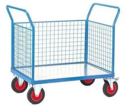 Rectangular Mild Steel MS Platform Trolley, Load Capacity : 100-150 Kg