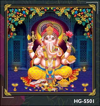 Luxurious 600 X 600 Ganesha Ceramic Poster Tiles