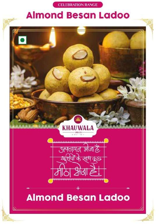 Khauwala Almond Besan Ladoo, Packaging Type : Sweet Box
