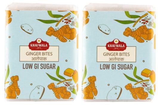 Khauwala Low GI Sugar Ginger Bites, Packaging Type : Pouch