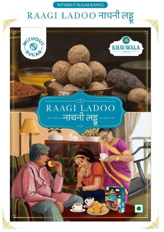 Khauwala Sugar Free Ragi Ladoo, Packaging Type : Sweet Box