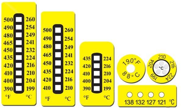 Hallcrest Yellow High Temp Strips