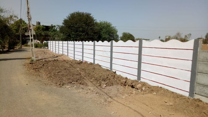 Polished Plain Concrete Final finished Boundary wall, Feature : Durable, Quality Tested, Speedy Installation