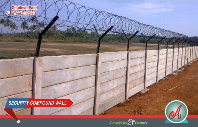 Rcc Fencing Precast Compound Wall For Boundaries Feature Durable