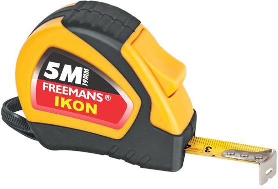 FREEMANS IKON - Measuring Tape, Size : 3m:16mm, 5m:19mm, 5m:25mm, 7.5m:25mm, 8m:25mm, 10m:25mm