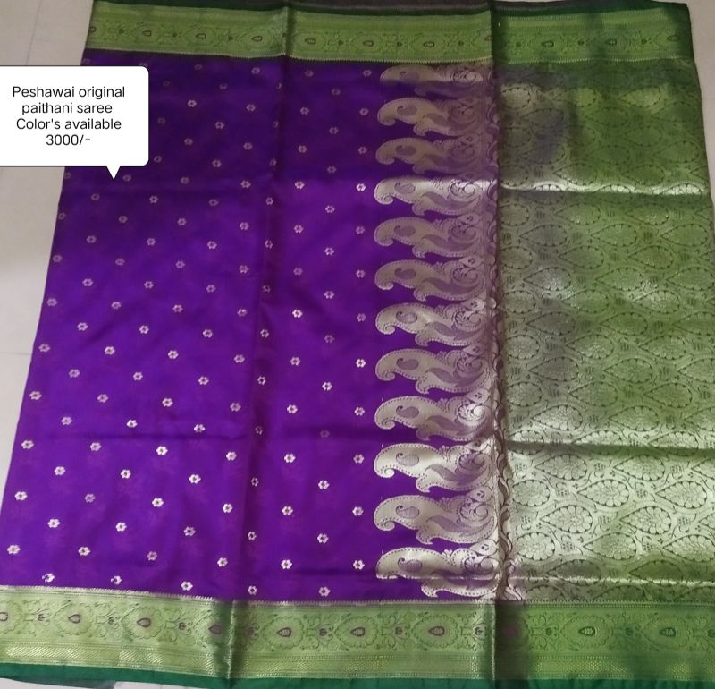 Paithani saree, Color : purple