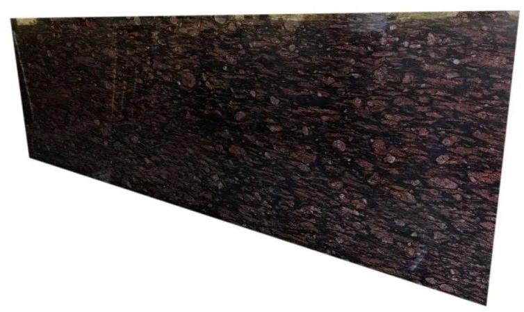 Rectangular Brazil Brown Granite Slab, for Kitchen Countertops, Flooring, Width : 2-3 Feet