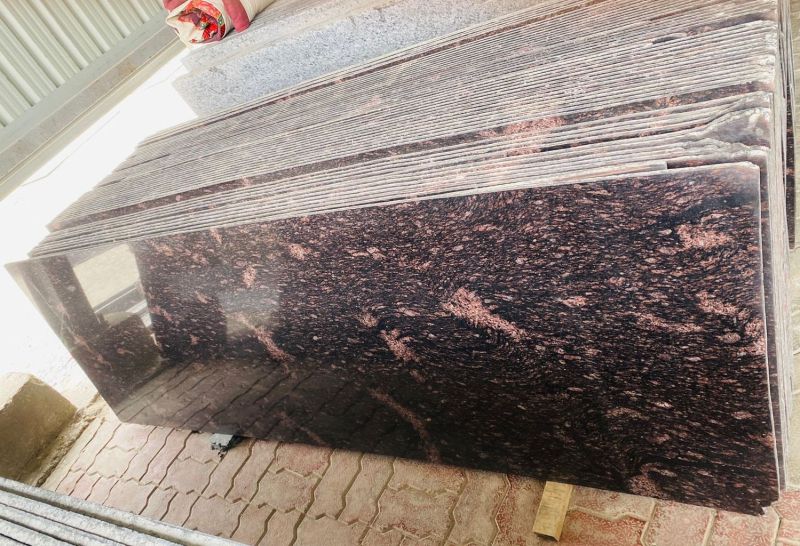 martino brown granite slab