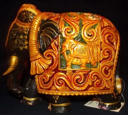 Wooden Elephant, for Office, Home, Garden