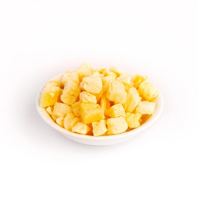 Yellow Cubes Freeze Dried Pineapple