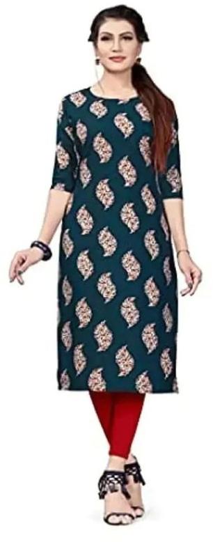 Printed Ladies Ethnic Kurti, Size : M, XL