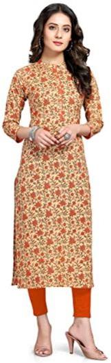 Printed Cotton Kurti, Size : L, M, S, XL