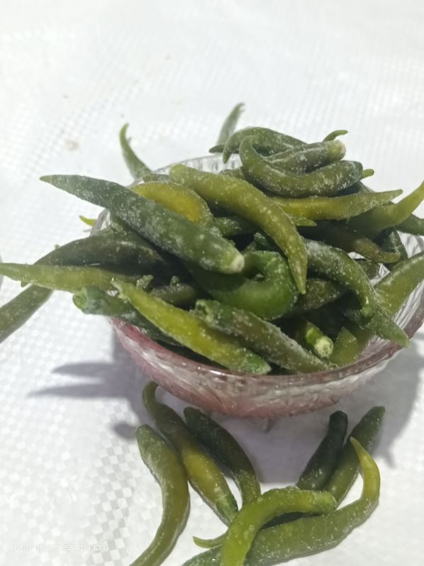 Natural Frozen Green Chilli, for Cooking, Packaging Size : 5kg