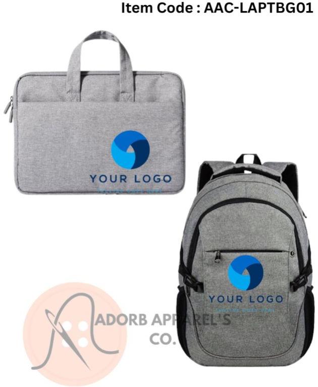 Plain Nylon laptop bag, Color : Grey