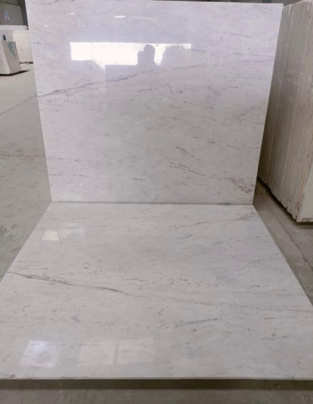 Polished Afghan White Marble Slabs, for Kitchen Top, Staircase, Walls Flooring, Feature : Good Looking