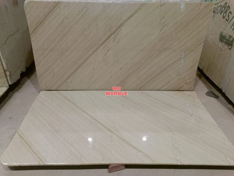 Katni Beige Marble Slabs, for Hotel, Kitchen, Office, Feature : Optimum Strength, Stain Resistance