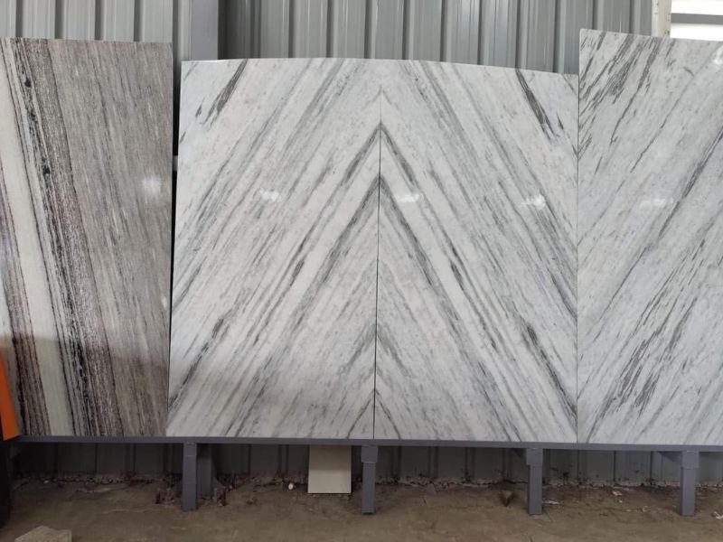 Makrana Dungri Marble Slabs, for Flooring, Roof, Wall, Pattern : Plain
