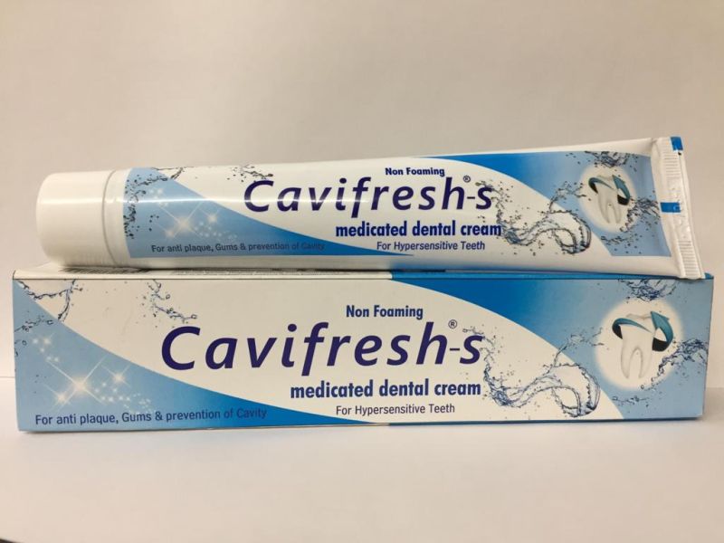 Cavifresh-S Dental Cream, for Teeth Care, Bleeding Gums Protection, Packaging Type : Tubes