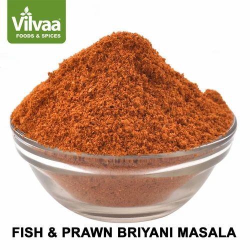 Fish & Prawn Briyani Masala, Packaging Type : Bag