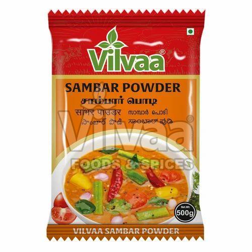 500g Vilvaa Sambar Masala Powder, for Cooking, Spices, Certification : FSSAI Certified